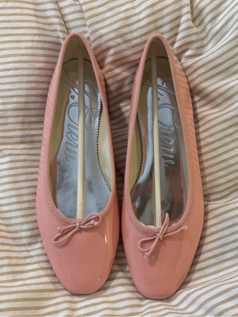 J.Crew Zoe Ballet flats in pink patent leather
